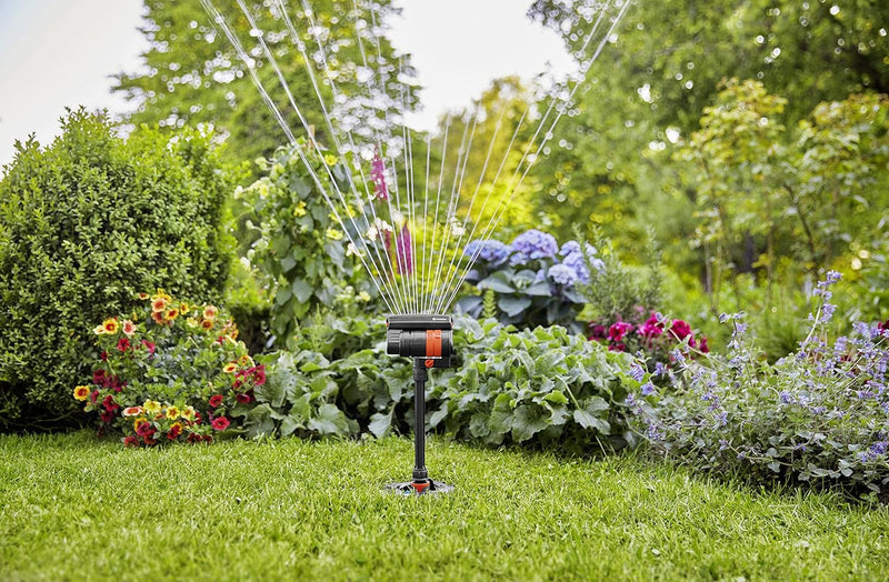 Gardena Sprinklersystem Pipeline Viereckregner: Zur Bewässerung von Flächen bis zu 216 m², Reichweit