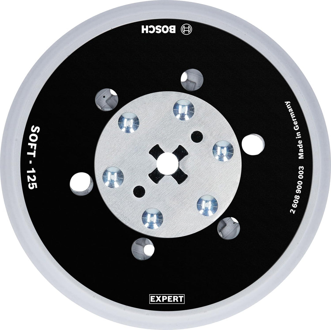 Bosch Professional 1x Expert Multihole Universalstützteller (Version weich, Ø 125 mm, Zubehör Exzent