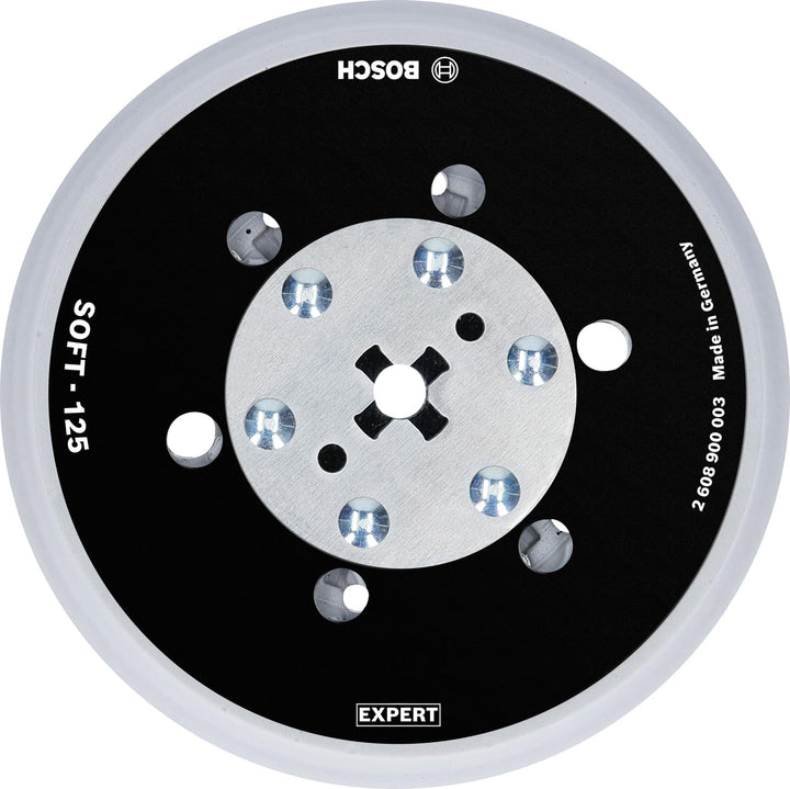 Bosch Professional 1x Expert Multihole Universalstützteller (Version weich, Ø 125 mm, Zubehör Exzent