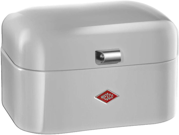 Wesco 235 101 Single Grandy Brotkasten cool grey 22 x 28 x 17cm (L/B/H), Edelstahl, 22 x 26,8 x 17,5