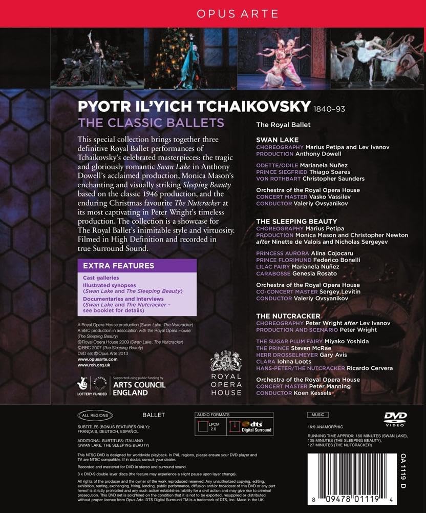 TCHAIKOVSKY: The Classic Ballets Box, DVD