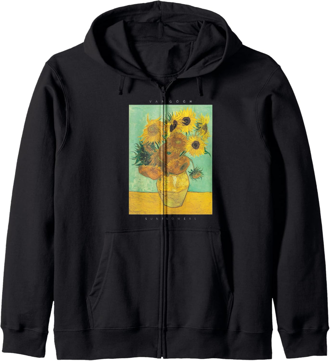 Sunflowers Vintage Van Gogh Sweatshirt Pullover Kunst Geschenk Kapuzenjacke
