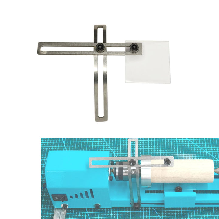 Mini-Drehmaschine, verbessertes Zubehör, Staubschutz-Set, hochtransparent, PC-Edelstahl-Halterung, f