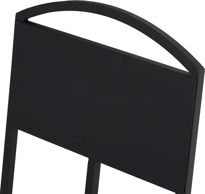 Relaxdays Kaminholzkorb, Metall, klappbarer Holztragekorb, HxBxT: 44 x 52 x 31 cm, Kaminholzhalter f