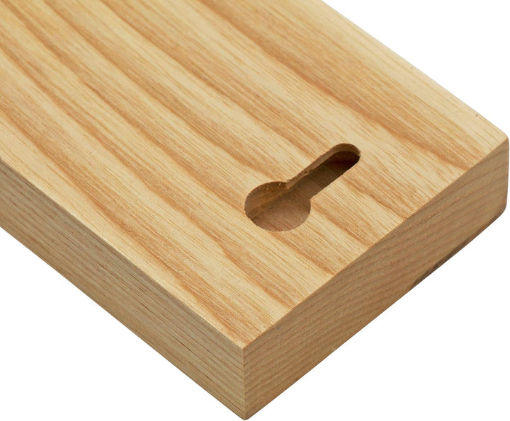 Eden Messer Magnetstreifen Eschenholz, Inklusive doppelseitigem Klebeband und Schrauben, 50 cm x 6 c