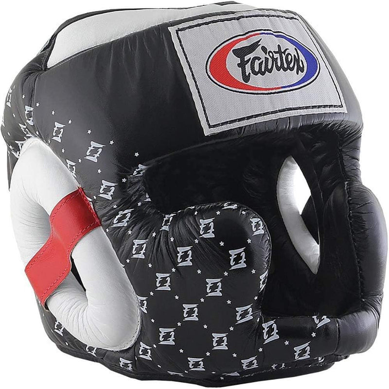 Fairtex Kopfschutz Spuer Sparring HG10 schwarz / weiss XL, schwarz / weiss XL