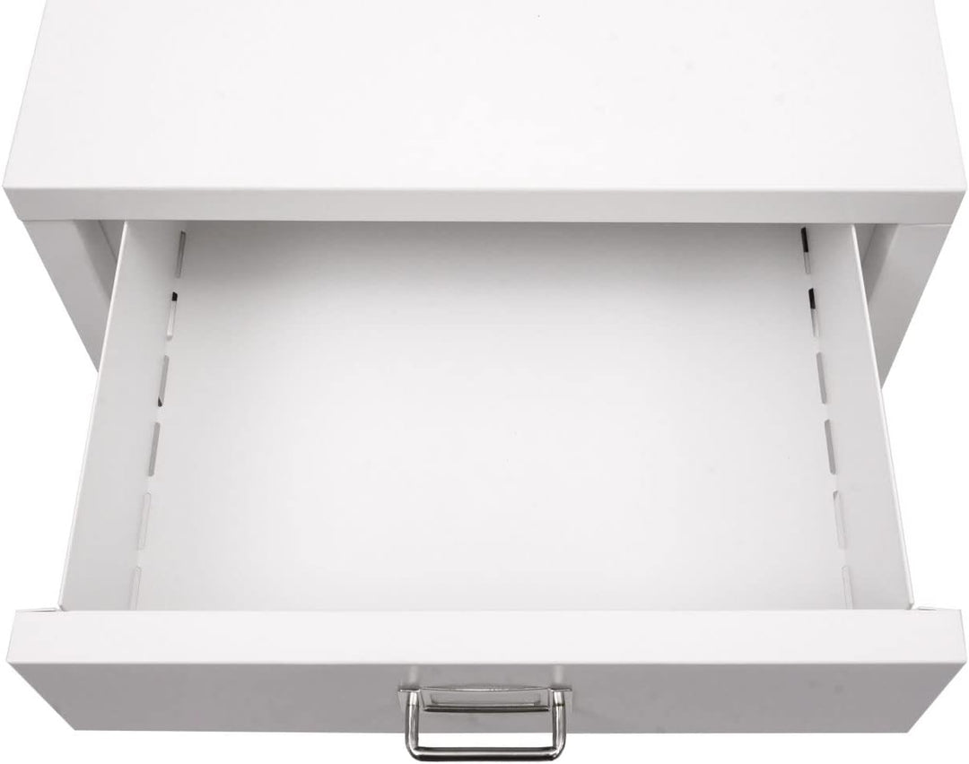 Mendler Rollcontainer HWC-L49, Schubladenschrank Stahlschrank Aktenschrank, Metall 55x40x41cm 4 Schu