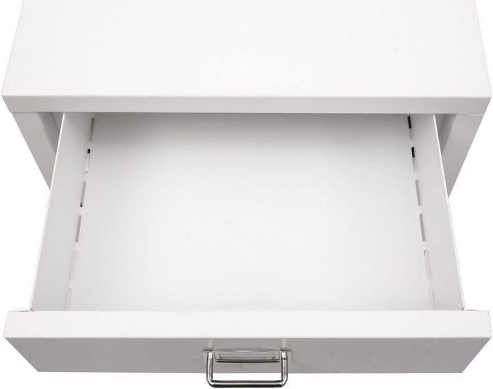 Mendler Rollcontainer HWC-L49, Schubladenschrank Stahlschrank Aktenschrank, Metall 55x40x41cm 4 Schu