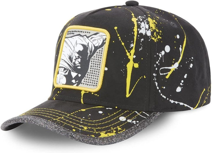 Capslab Batman Black Yellow Strapback Cap Einheitsgrösse Strapback-Batman-Black-#29132, Einheitsgrös