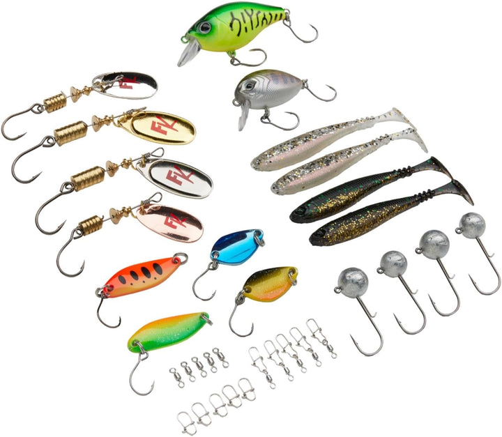 Fishing-King Tackle Box Forelle | Perfekte und grosse Auswahl zum Forellenangeln | Spinner, Spoons,