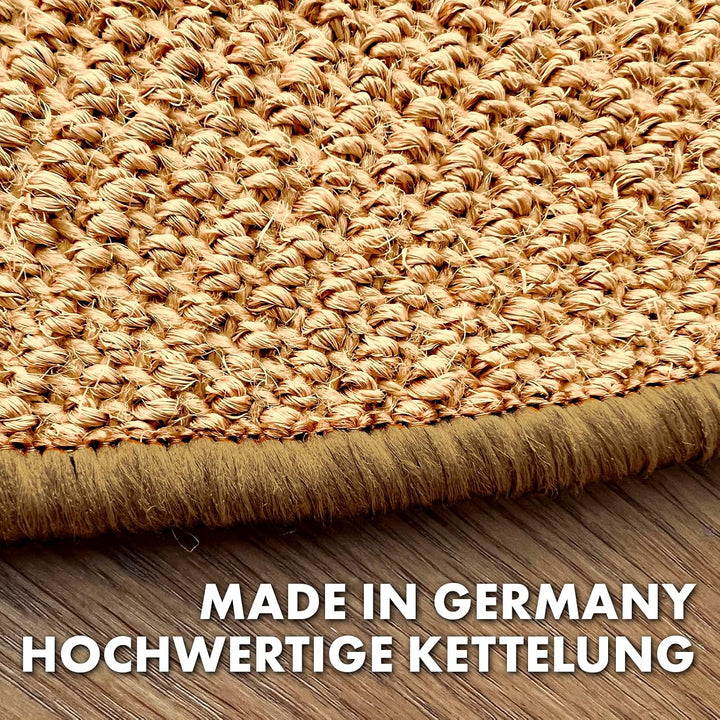 Floordirekt Katzen Kratzmatte rund 120cm Ø aus Natur Sisal Kratzteppich Kratzmöglichkeiten für Katze