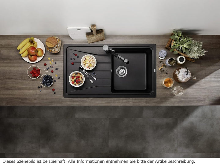 BLANCO SONA 5 S | SILGRANIT anthrazit | Einbauart: Einbau von Oben | reversibel | ohne Ablauffernbed