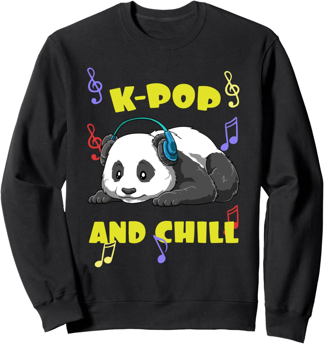 Niedlicher K-Pop Musik Panda Sweatshirt