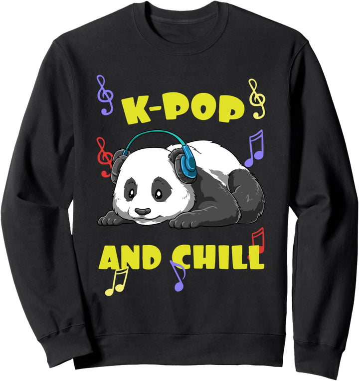 Niedlicher K-Pop Musik Panda Sweatshirt