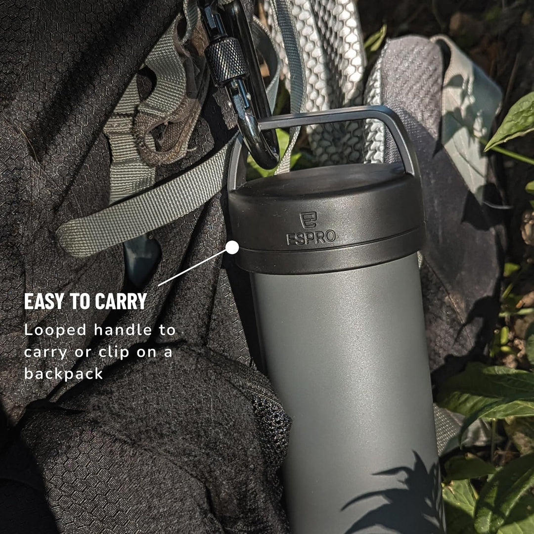 ESPRO – P0 Ultralight – Französische Kaffeepresse für Einzelportionen und leichte Trinkflasche für R