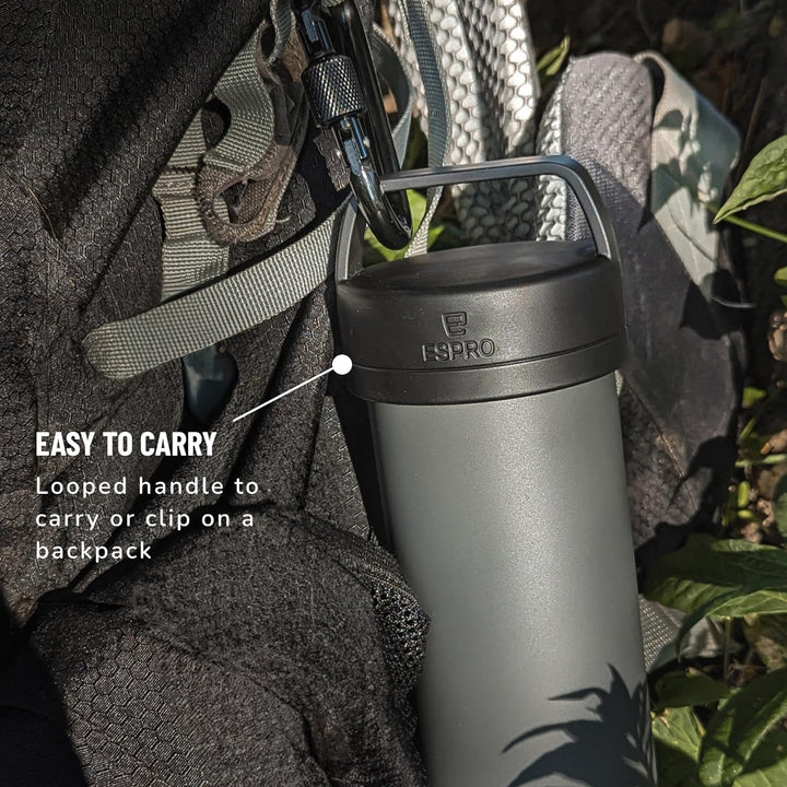 ESPRO – P0 Ultralight – Französische Kaffeepresse für Einzelportionen und leichte Trinkflasche für R