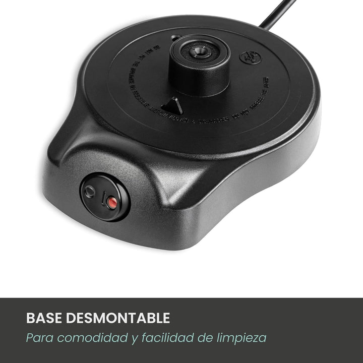Jocca - Caffettiera elettrica wireless con capacità 6 tazze | Gira sulla base fino a 360º | manico c