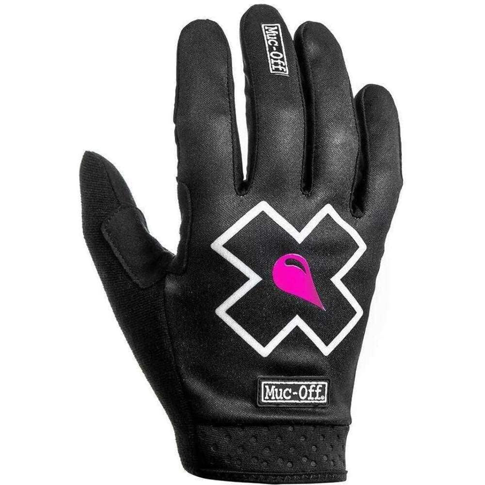 Muc-Off Schwarze Mountainbike Handschuhe, Extra Klein – Handgemachte Premium Überzieh Handschuhe zum