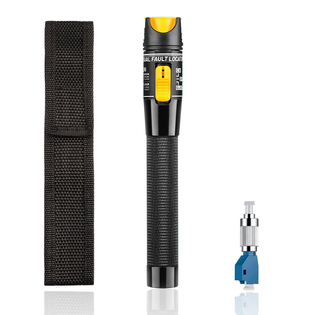 Guakiili 50MW FTTH Glasfasertester, visueller Fehlerorter in Stiftform mit FC-LC-Adapter, Rotlichtst