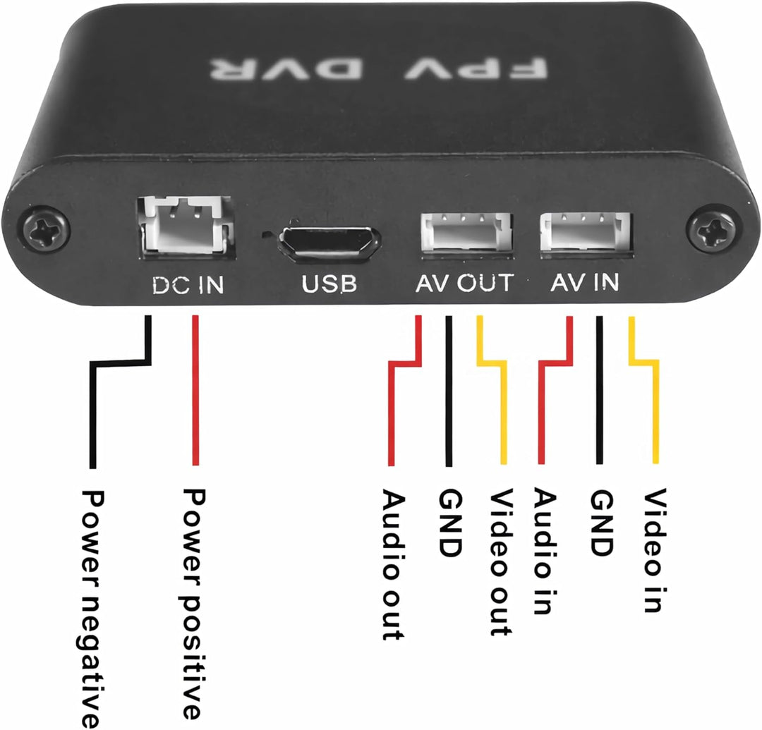 Q56D 1 Channel FPV DVR Video Capture 1CH Mini DVR Video Recorder Micro SD Card Video Foto Rekorder A