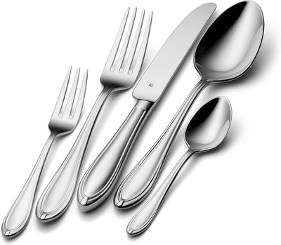 WMF Verona Besteck Set 12 Personen, 60-teilig, Monobloc-Messer, Cromargan Edelstahl poliert, glänzen