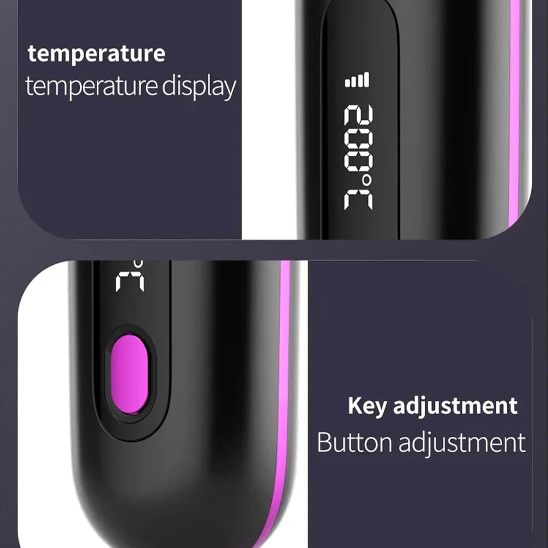 Stylingbürste Für Kurze Haare, Stylingbürste für Kurze Haare, Haarbürste Elektrisch Go Brush Pro Glä