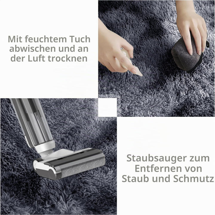 Teppich Rund Teppich Wohnzimmer Hochflor Teppiche Langflor Wohnzimmerteppich für Wohnzimmer Flauschi
