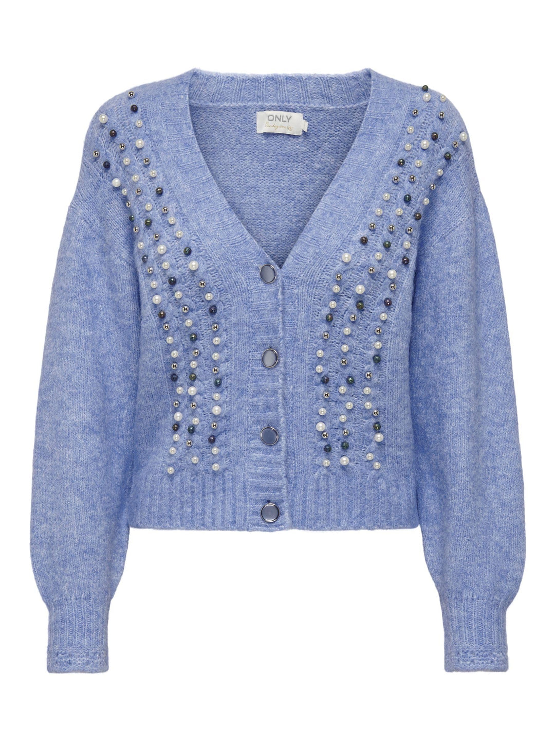 ONLY Damen Onlmarian Ls Cardigan KNT Strickjacke, Grapemist/Detail:melange