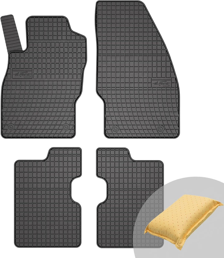 FROGUM EL Toro Gummimatten Ganzjähriges-Set von Autofussmatte Auto Fussmatten für Opel Corsa E 2014-