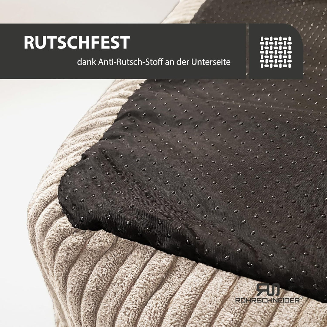 Rohrschneider Katzenbett Cordstoff mit Spielkugelset (Beige, breiter Cordstoff) Beige breiter Cordst