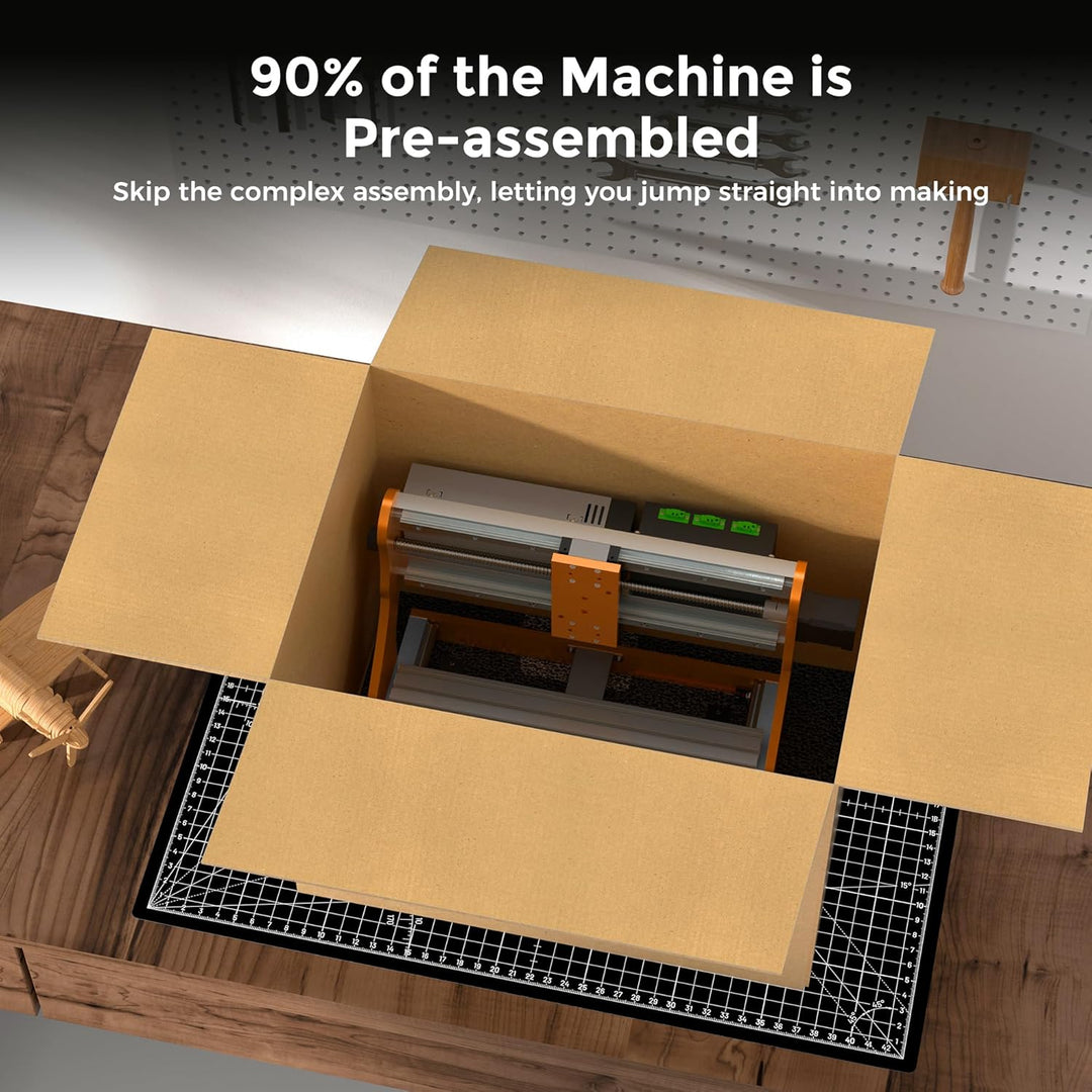 LUNYEE 3020 Nova CNC-Fräsmaschine, Ganzmetall-Linearführungen und Kugelgewindetriebe an allen XYZ-Ac