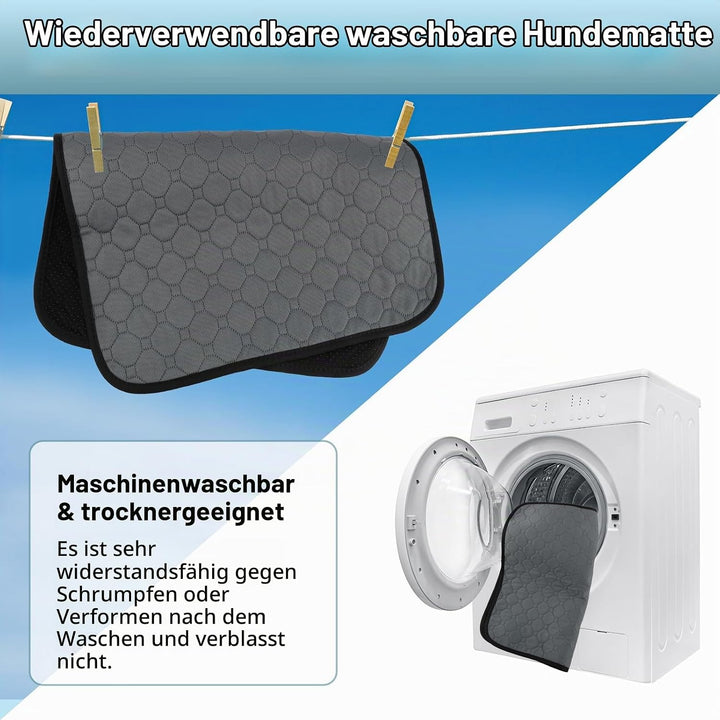 2 Stück Welpenunterlagen Waschbar, 100 × 75cm Super Saugfähig PIPI Matten für Hunde, Wiederverwendba