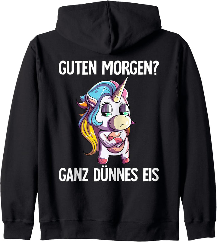Guten Morgen Ganz Dünnes Eis Einhorn Kapuzenjacke