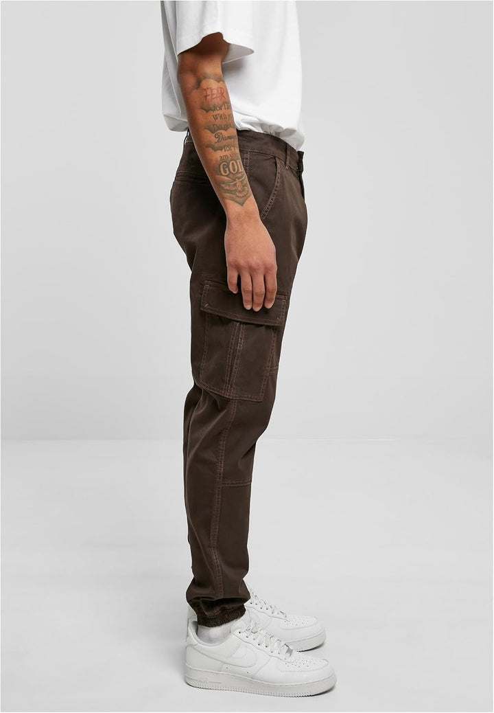 Urban Classics Herren Washed Cargo Twill Jogging Pants, Männer Cargo Hose, erhältlich in vielen vers