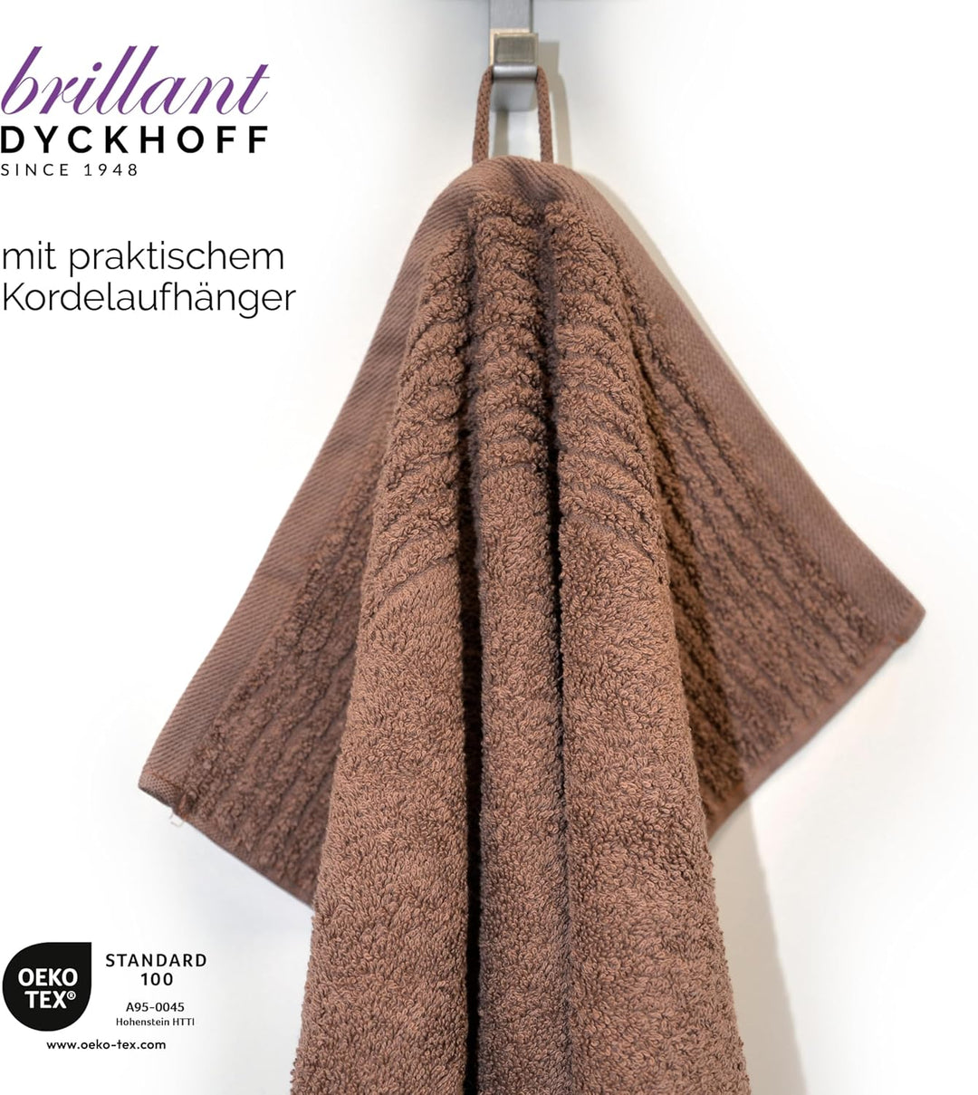 Dyckhoff 0410996215 Handtuchset "Brillant", 2 Badetücher / Duschtücher 70 x 140 cm und 4 Handtücher