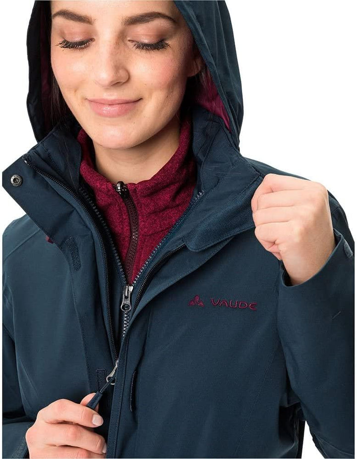 VAUDE Damen Rosemoor 3in1 Jacke Doppeljacke 36 dark sea, 36 dark sea