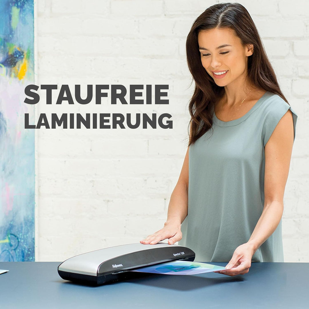 Fellowes A4 Laminiergerät, Spectra A4 für Einsteiger, für 80-125 Mikron Laminierfolien, bis A4 Forma