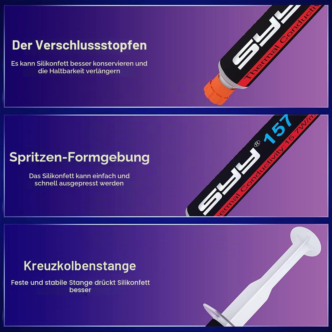 SYY Wärmeleitpaste, 80g mit 6 Toolkit, 80g