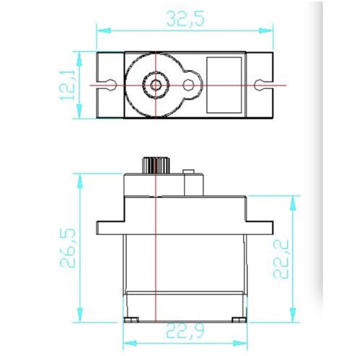 Stemedu FT90R Digital Micro Servo Motor 9G for RC Airplane Robot Helicopter Remote Control, 360 Degr