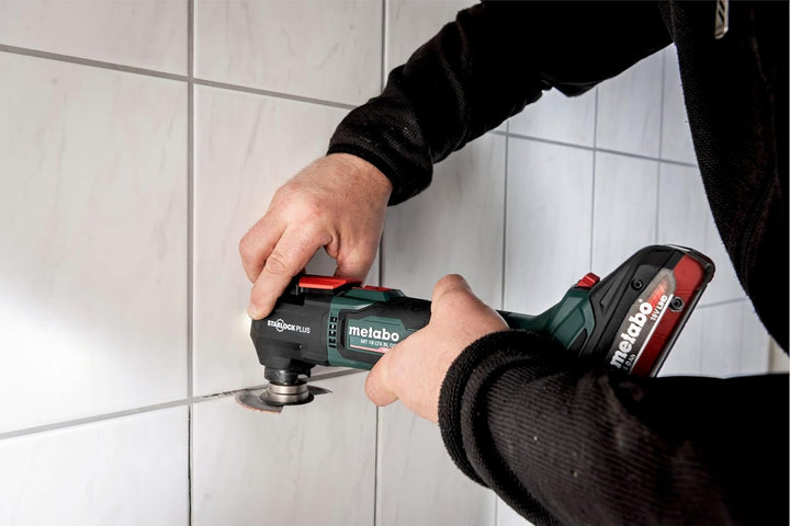 metabo Akku-Multitool MT 18 LTX BL QSL - 18V, CAS, 20.000/min Schwingzahl - Oszillierwerkzeug zum Sä