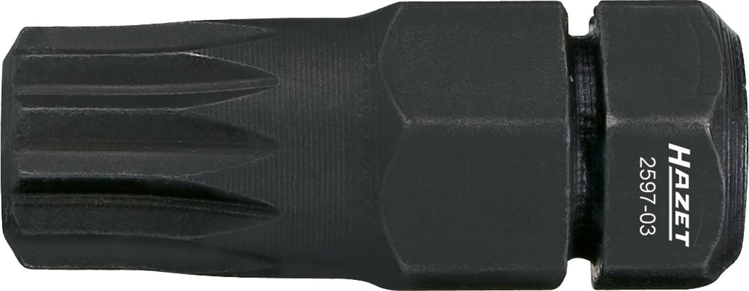 Hazet 2597-03 Schraubendreher-Einsatz (Bit), s: 8, Innensechskant 8 mm (5/16 Zoll), Innen Vielzahn X