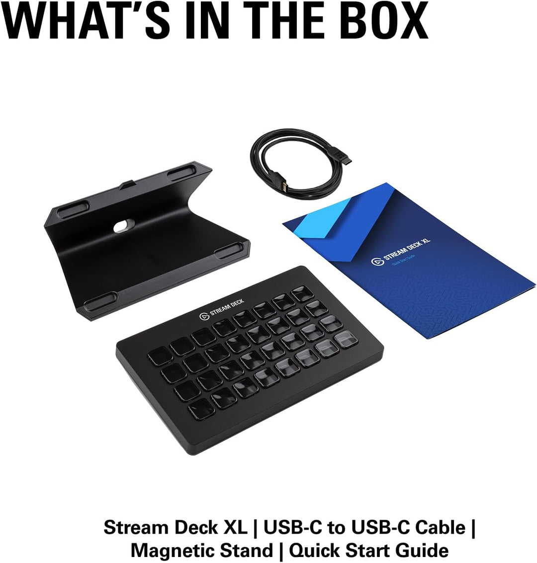 Elgato Stream Deck XL – erweiterter Studio-Controller, 32 Tasten, auslösen von Aktion in Apps und So