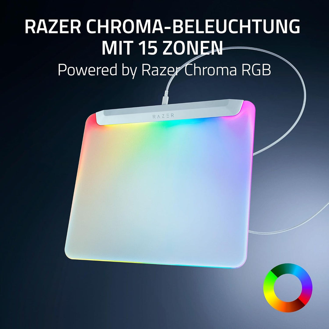 Razer Firefly V2 Pro - RGB-hintergrundbeleuchtete Gaming-Mausmatte - integrierter USB-Anschluss (15-