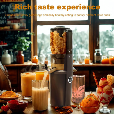 Fyenkfar ENTSAFTER GEMÜSE UND OBST TESTSIEGER - ENTSAFTER SLOW JUICER für mehr Vitamin und Enzyme, O