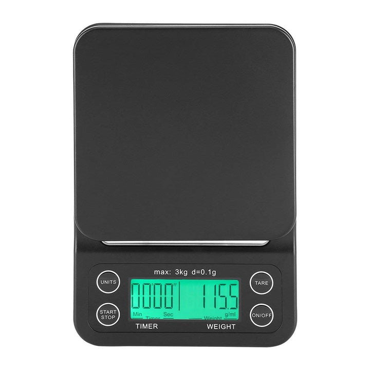 Fdit 3 kg/0,01 ° Elektronische LCD Digital Küche Lebensmittel Massstab Drip Kaffee Gewicht mit Timer