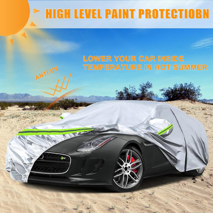 Auto Abdeckung Vollgarage Passend für Jaguar F-Type 2014-2022, Auto Abdeckplane Wasserdicht Atmungsa