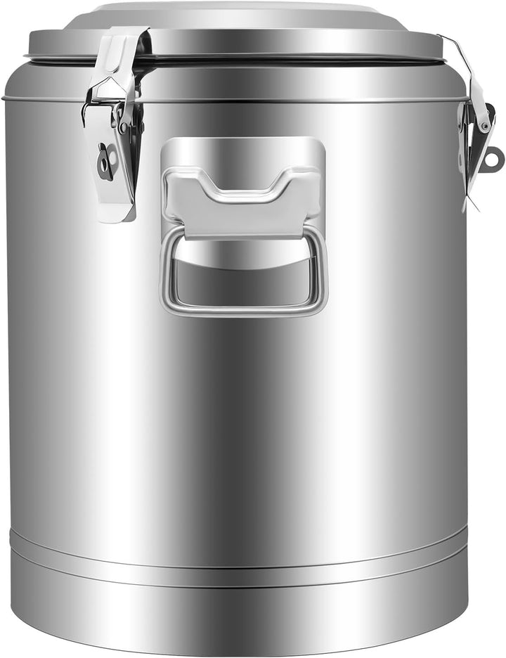 20L/40L Thermobehälter Eimer,Edelstahl Isolierter Eimer Mit Deckel Warmhaltebehälter Thermo-Behälter