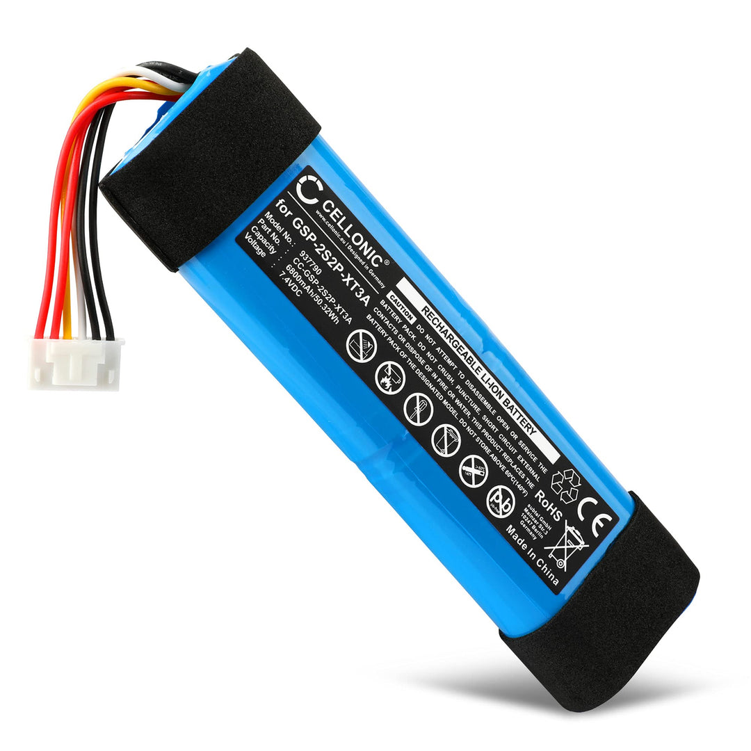 CELLONIC 1x Akku für Lautsprecher Kompatibel mit JBL Xtreme 3, GSP-2S2P-XT3A - (6800mAh, 7.4V) 1x Ak