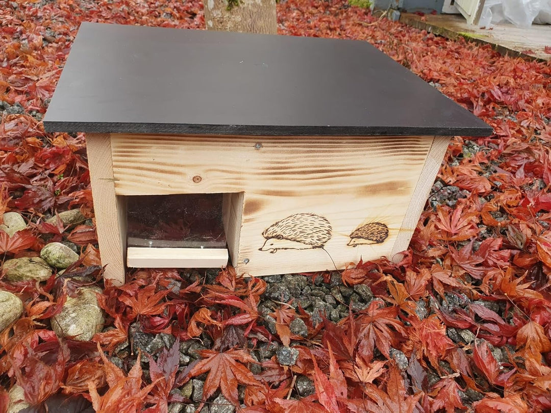 Igelhaus Neu Gebrannt (IG9) Igelhäuser Igelfutterhaus Igelhütte - Igelhaus mit Rattenklappe - mit Ab