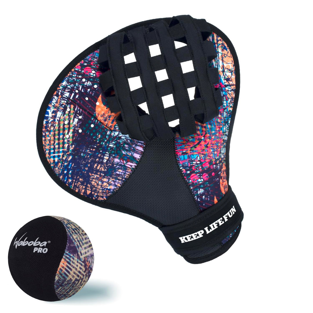 Waboba Water Pro Catch Glove &amp; Pro Water-Bouncing Ball Set – Fanghandschuh im Baseball Stil für Schw